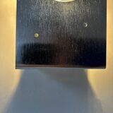 Pair of vintage wall lights, brushed metal, France, 1970