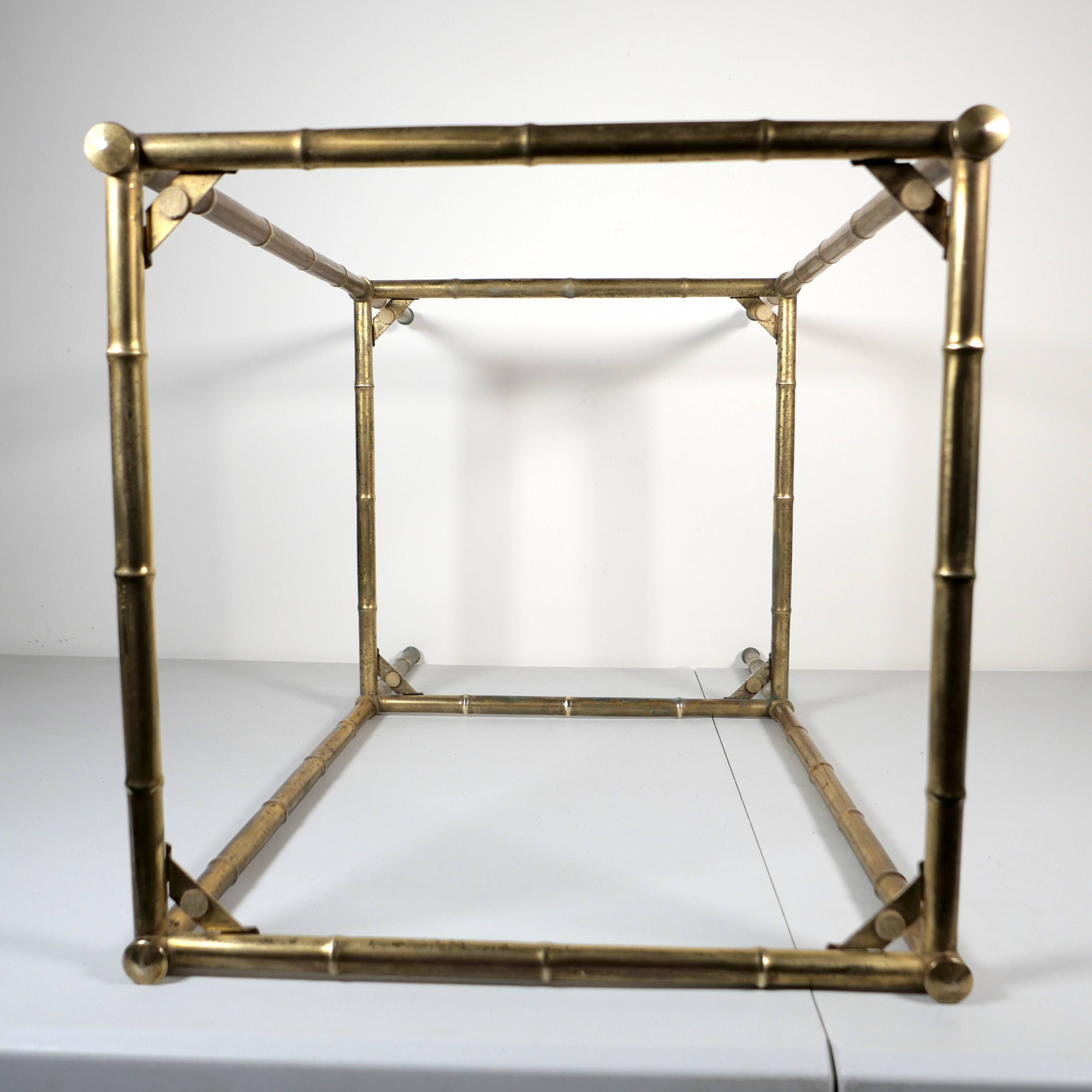 gilded brass side table