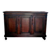 antique sideboard with 3 doors from the late 19th century in oak - very good condition