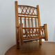 Wall mail rack in bamboo 60s 70s
