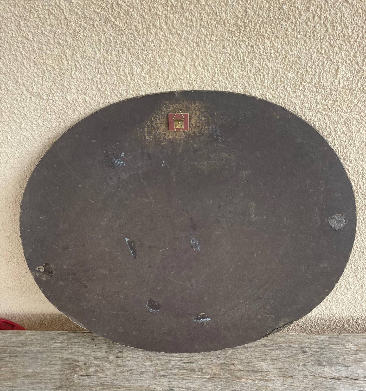 Oval painting Still life with flowers