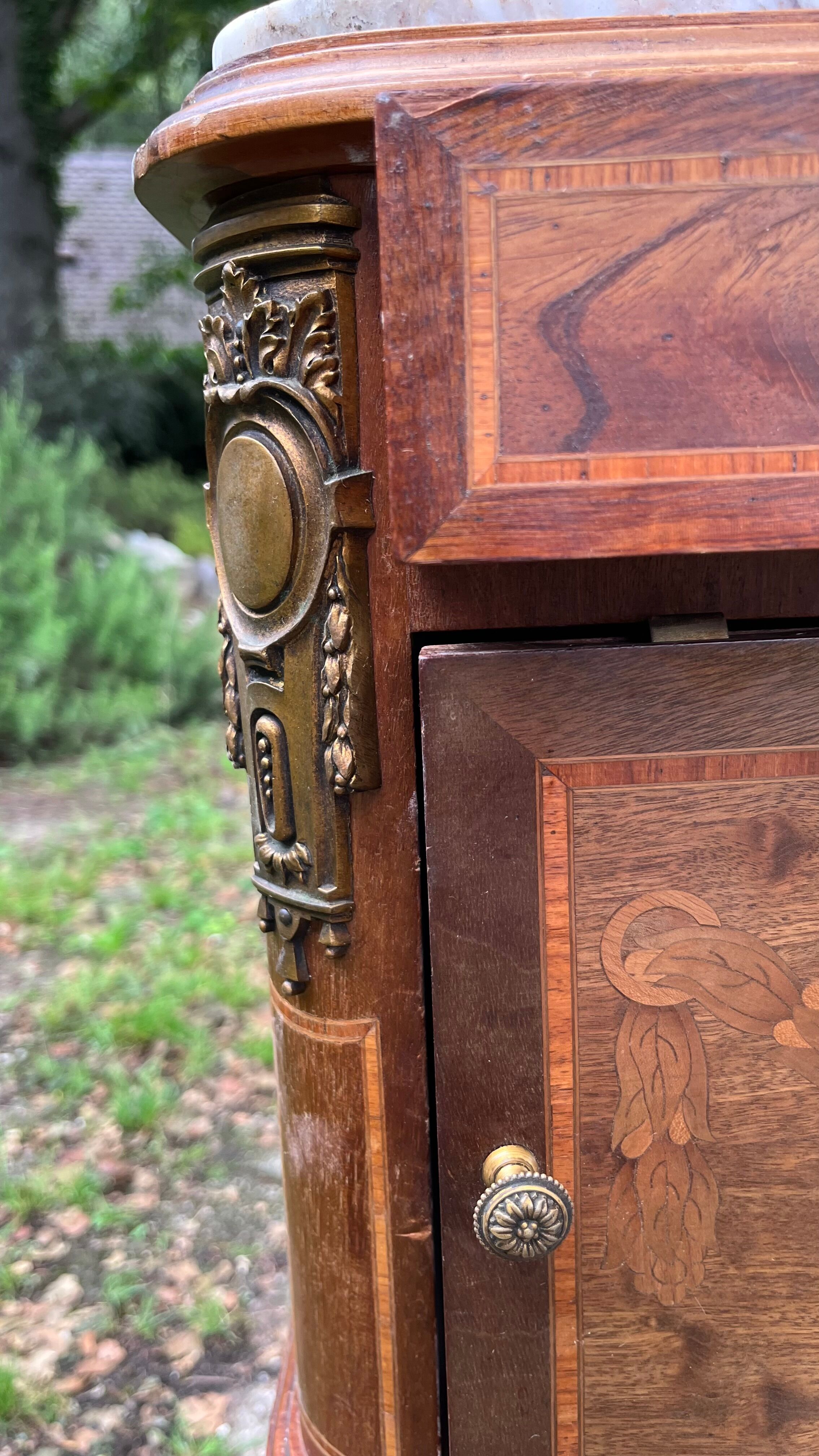 Vintage high bedside table