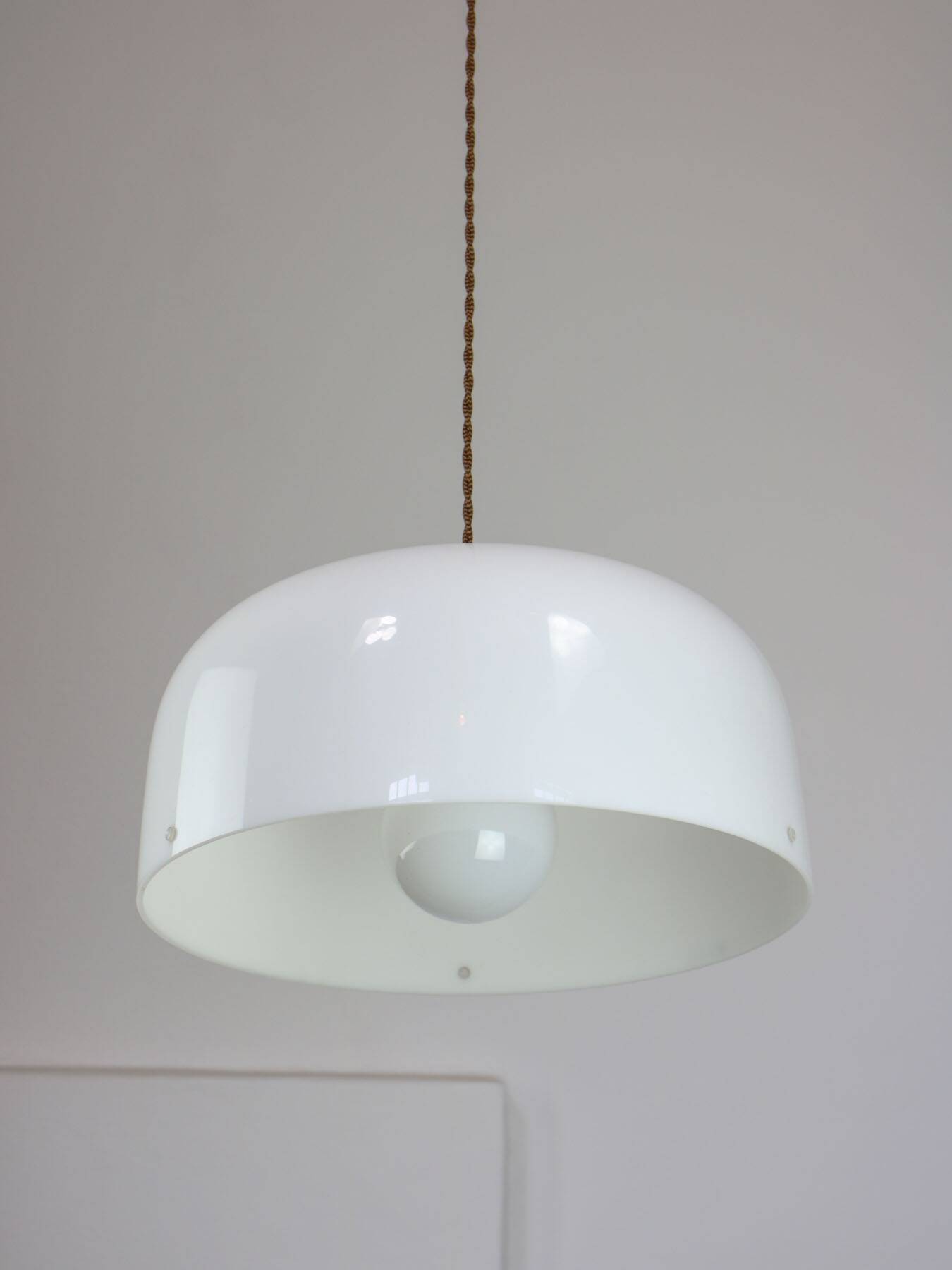 Space Age Medusa by Luigi Massoni for Guzzini in Brass, 1970s