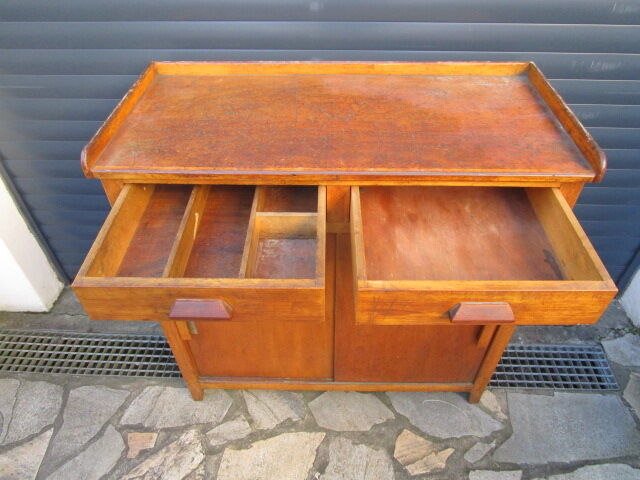 Meuble d'atelier/métier ancien en bois