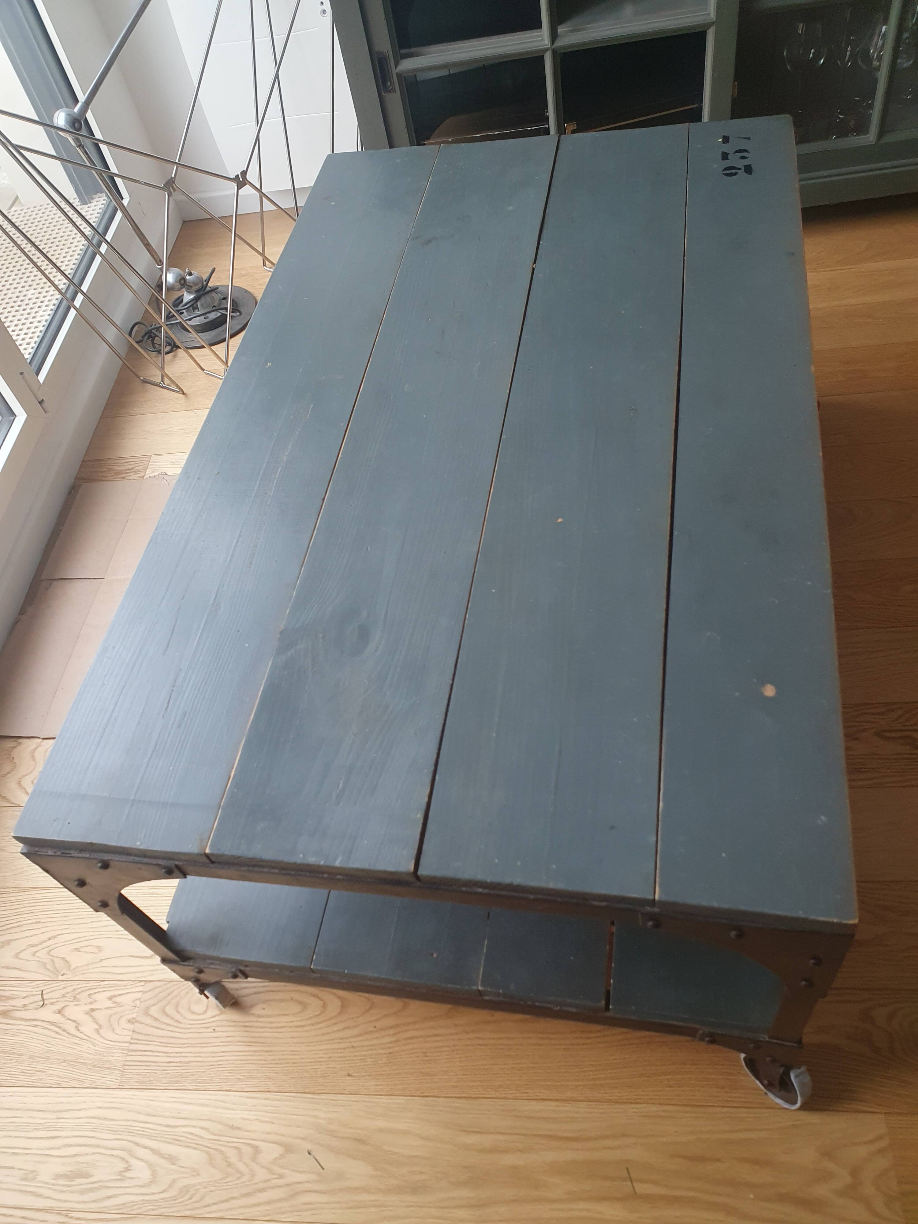 Industrial coffee table