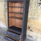 Matte black patinated library