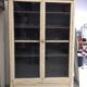 Old mahogany patinated bookcase