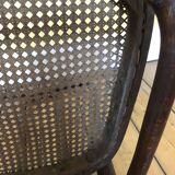 Fluted bistro chair in early 1900