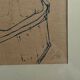 Lithograph countersigned by Jansem 30/40 woman from behind 20th century