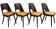 Ensemble de quatre chaises modèle 515 par TON Furniture