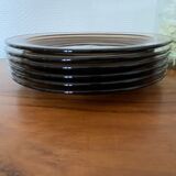 Set of 6 Vereco dessert plates