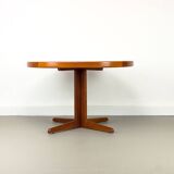 Table de Salle à Manger Ronde en Teck par HW Klein pour Bramin, Danemark, 1960s
