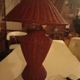Rattan table lamp