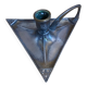 Handheld Candle Holder Art Nouveau Silver Metal Vintage Triangle