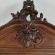 Upper part of an antique 19th-century dresser, Louis XV style.
