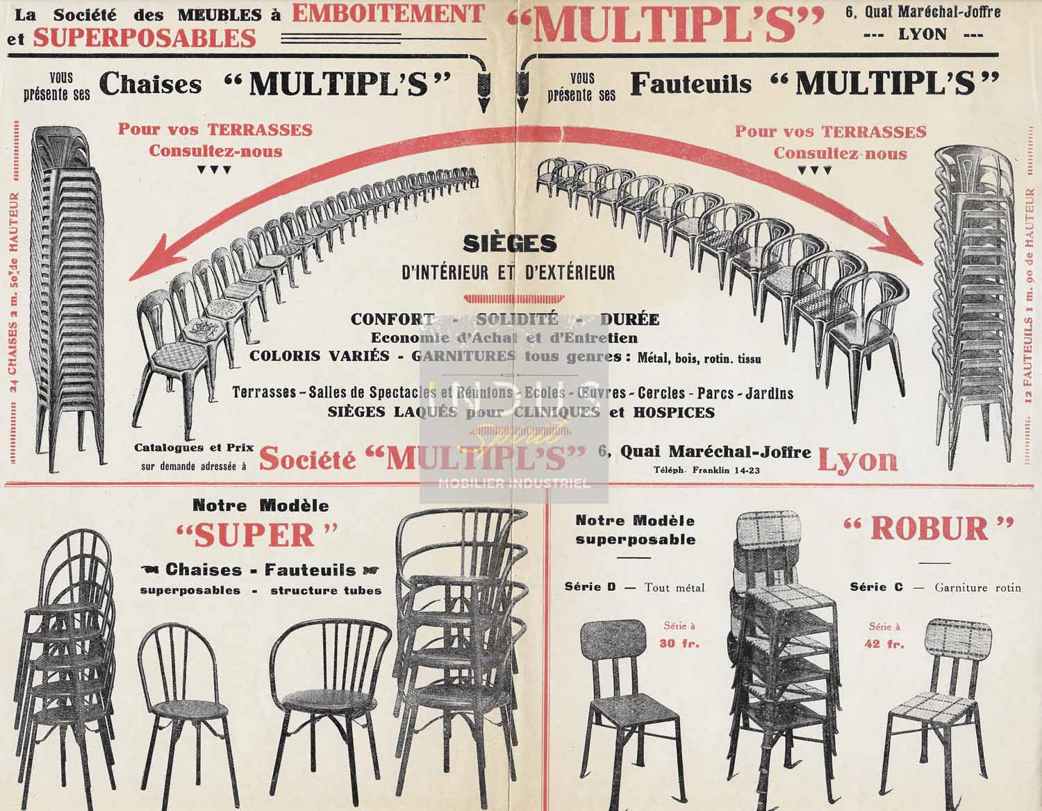 Joseph Mathieu bistro chairs for Multipl's