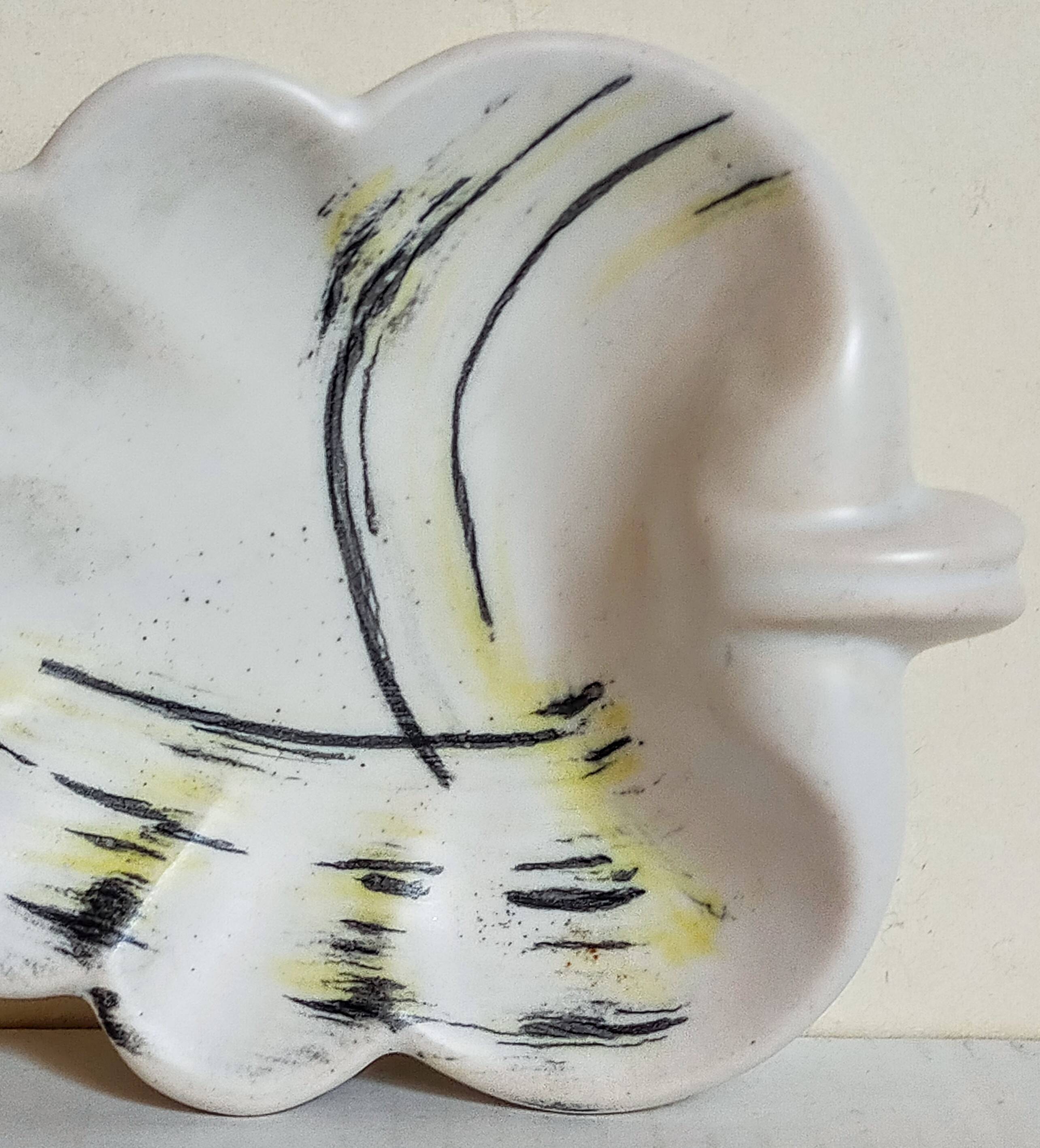 Vallauris ceramic pocket tray from the 1950s