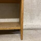 Raw wood shelf
