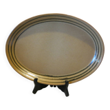 Large oval stoneware dish from Sarreguemines in very good condition