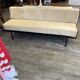 Daybed or Scandinavian bench in teak and steel from the 1970s.