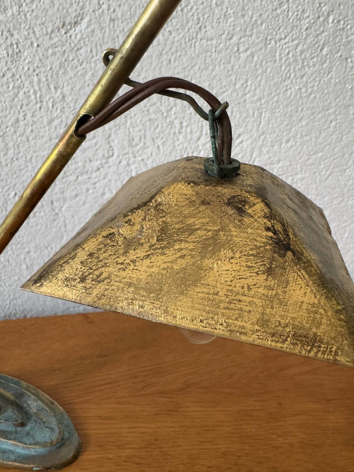 Hakuli bronze lamp from Israel, 1950s