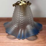 Blue Art Deco wall light