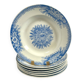 7 soup plates - Ironstone - Saint Amand et Hamage