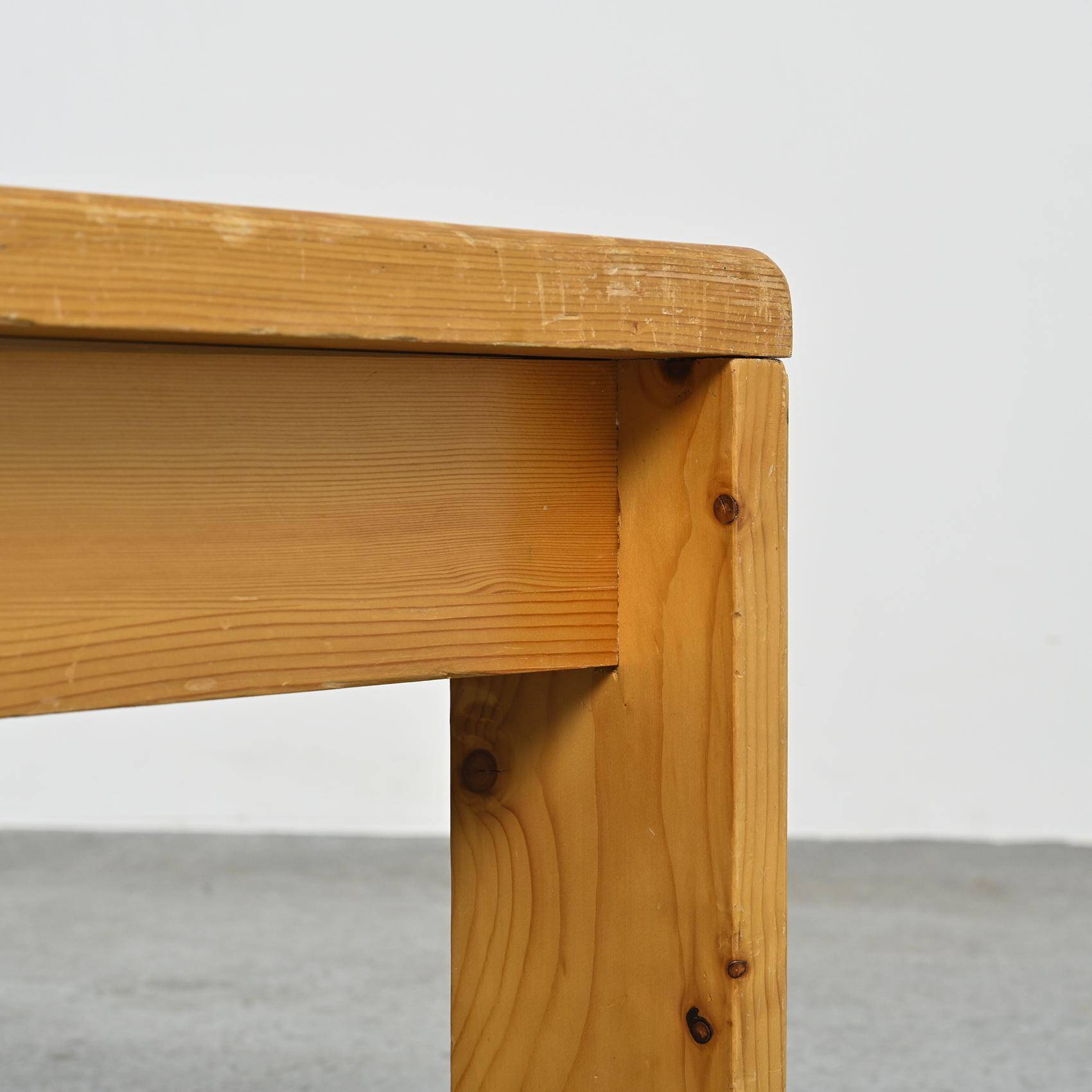 Solid pine coffee table, Les Arcs 1800.