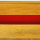 Wall display case in gilded oak 1960