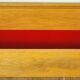 Wall display case in gilded oak 1960