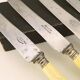 Six old bone handle knives and vintage mother-of-pearl