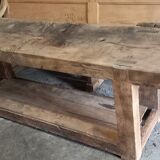 Superb old sandblasted workbench
