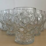 Série de 6 verres vintage années 70