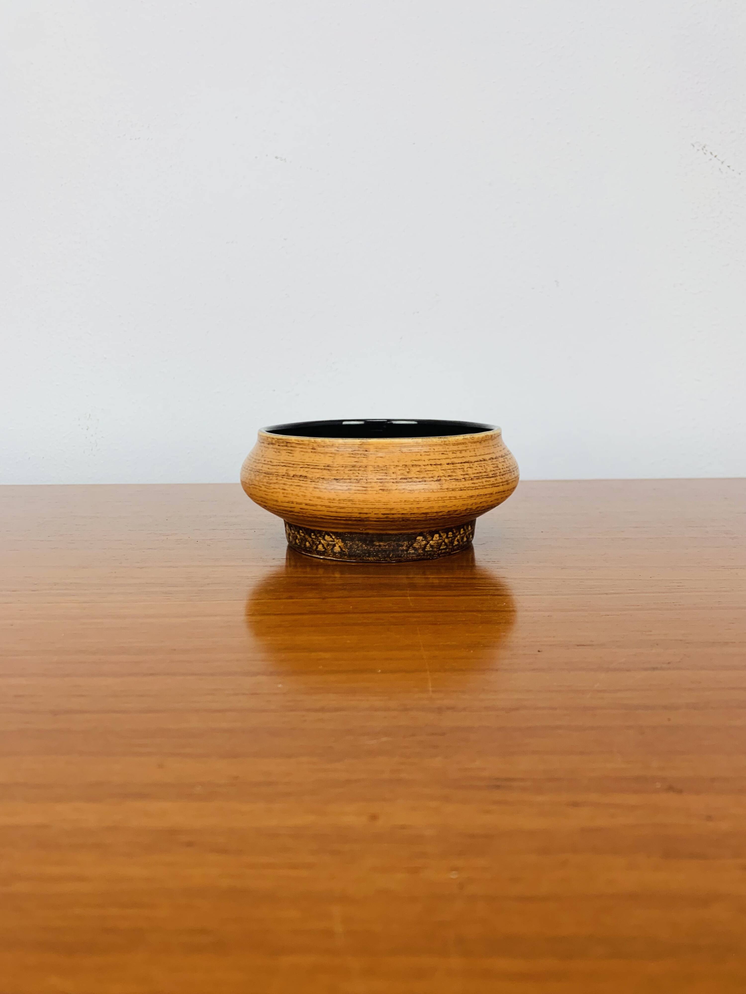 Vintage West Germany yellow ceramic empty pocket