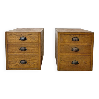 Pair of vintage 50's bedside tables