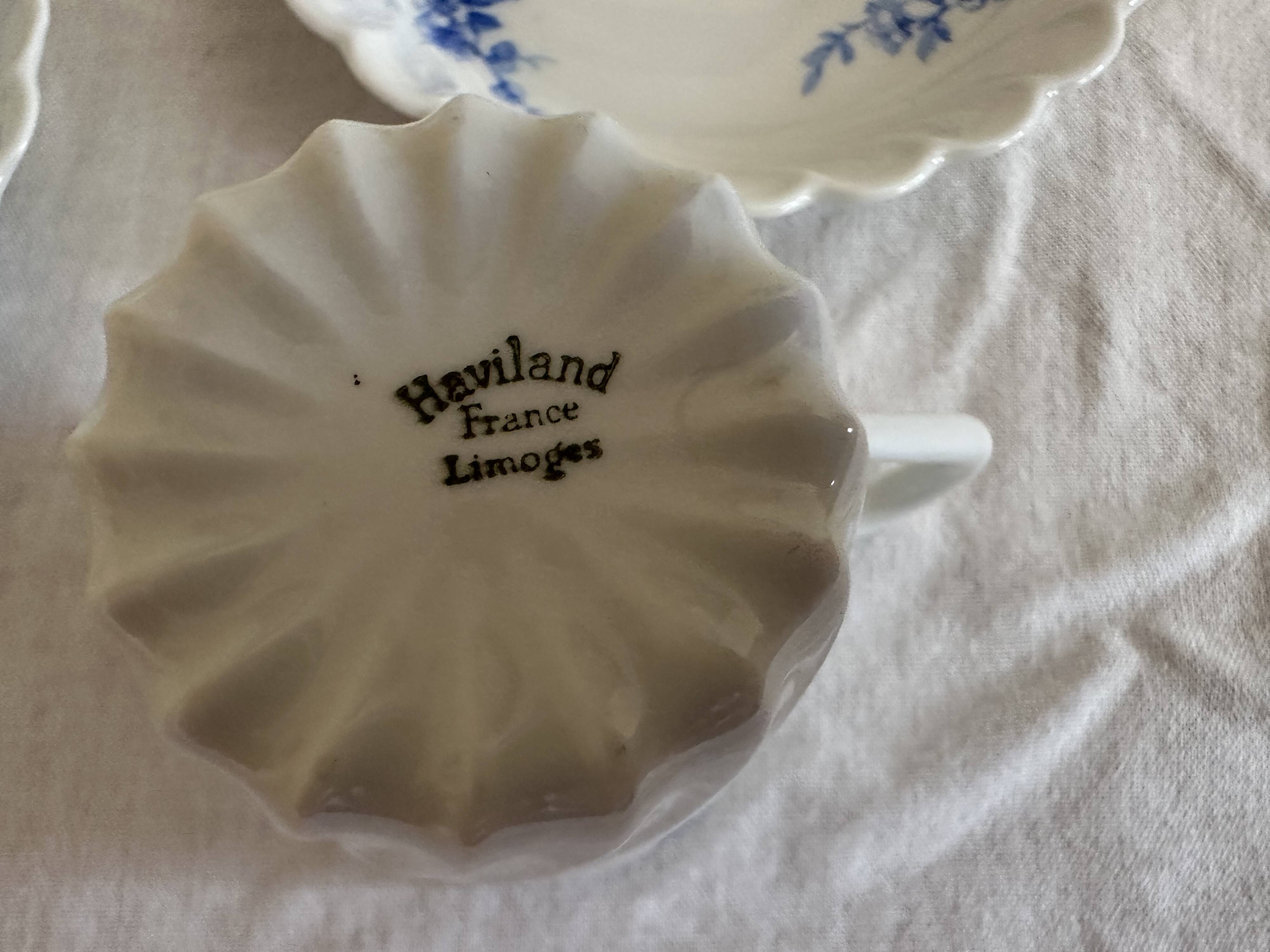 Espresso cups and their saucers Haviland Limoges