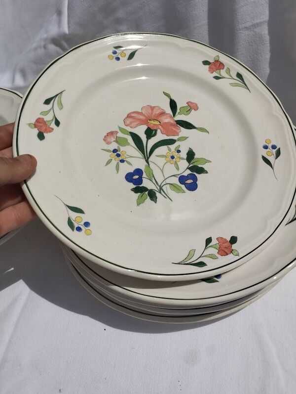 Service de table vintage Ceramica Quadrifoglio