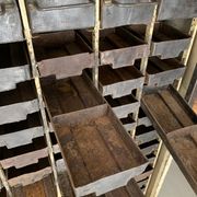 Industrial workshop furniture with metal drawers