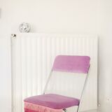 Lilac folding chair 70's