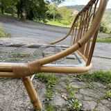 Lit corbeille en rotin