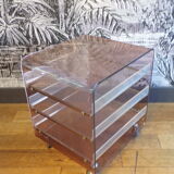 Michel Dumas vinyl cabinet in plexiglass