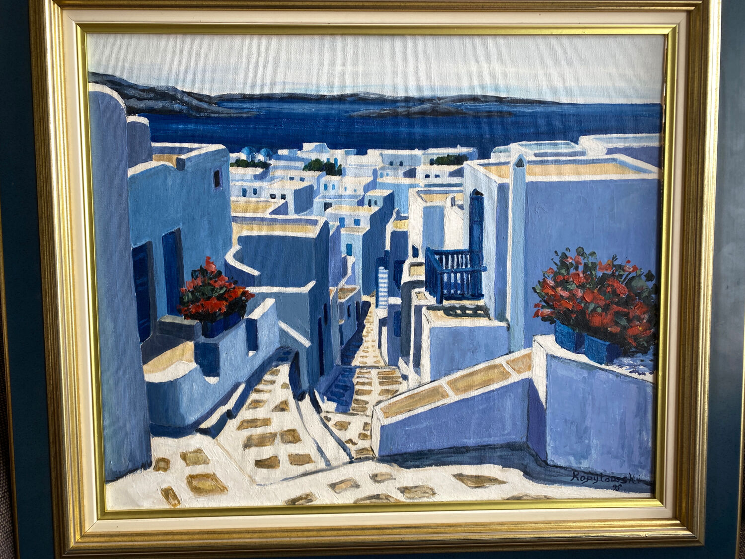 Greek landscape painting