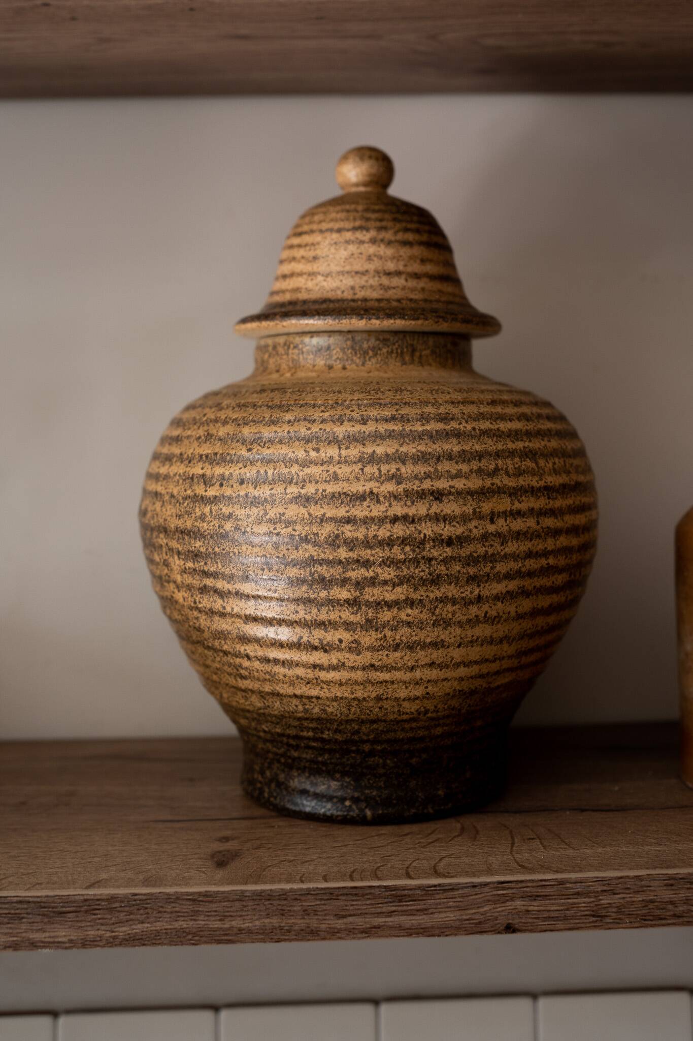 Jarre / vase en beige brun