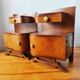 Pair of Art Deco bedside tables 1940