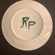 Flat glazed ceramic plate by Robert Picault, Vallauris 1960