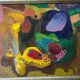 Bernard Ledain (1944–2024) – Abstract painting mixed media on canvas