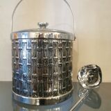 Vintage bamboo ice bucket 70s