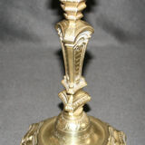 Old candleholder bronze time Louis XIV end XVII th