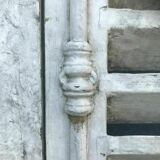 19th century painted solid oak shutter