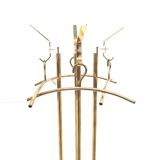 Standing vintage Hollywood Regency coat rack made of plexiglass and metal from the 1970s